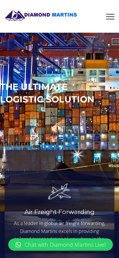 Diamond Martins - Logistics & Freight mobile website preview
